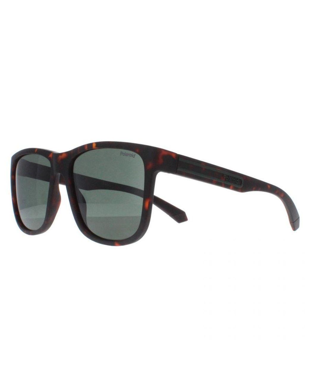 Polaroid Brown Square Matte Havana Polarized Pld 2155/S for men