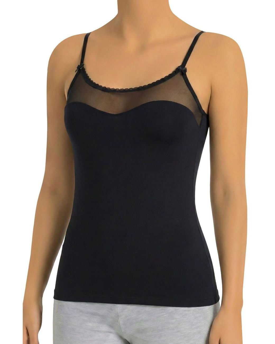 Öts Black Fitted Tank Top