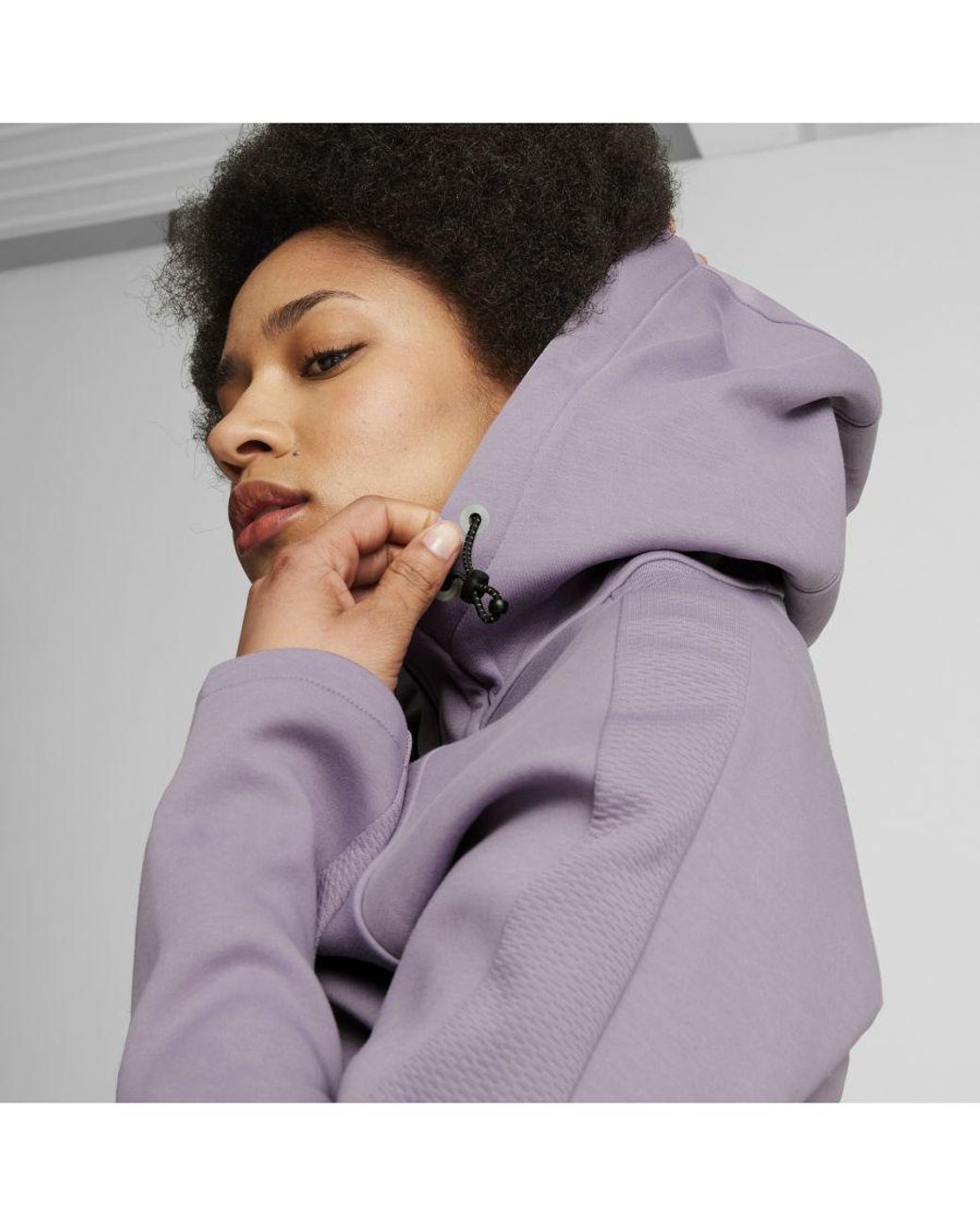 PUMA Purple Evostripe Striped Activewear Jacket