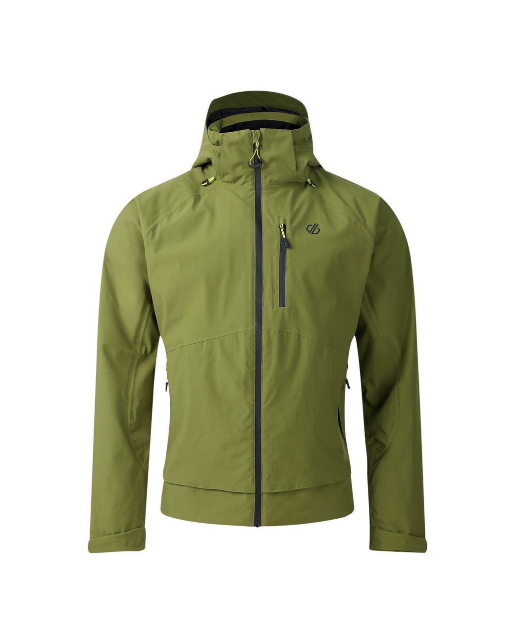 Dare 2b Green Switch Out Lll Waterproof Jacket (Nephrite Solid) for men