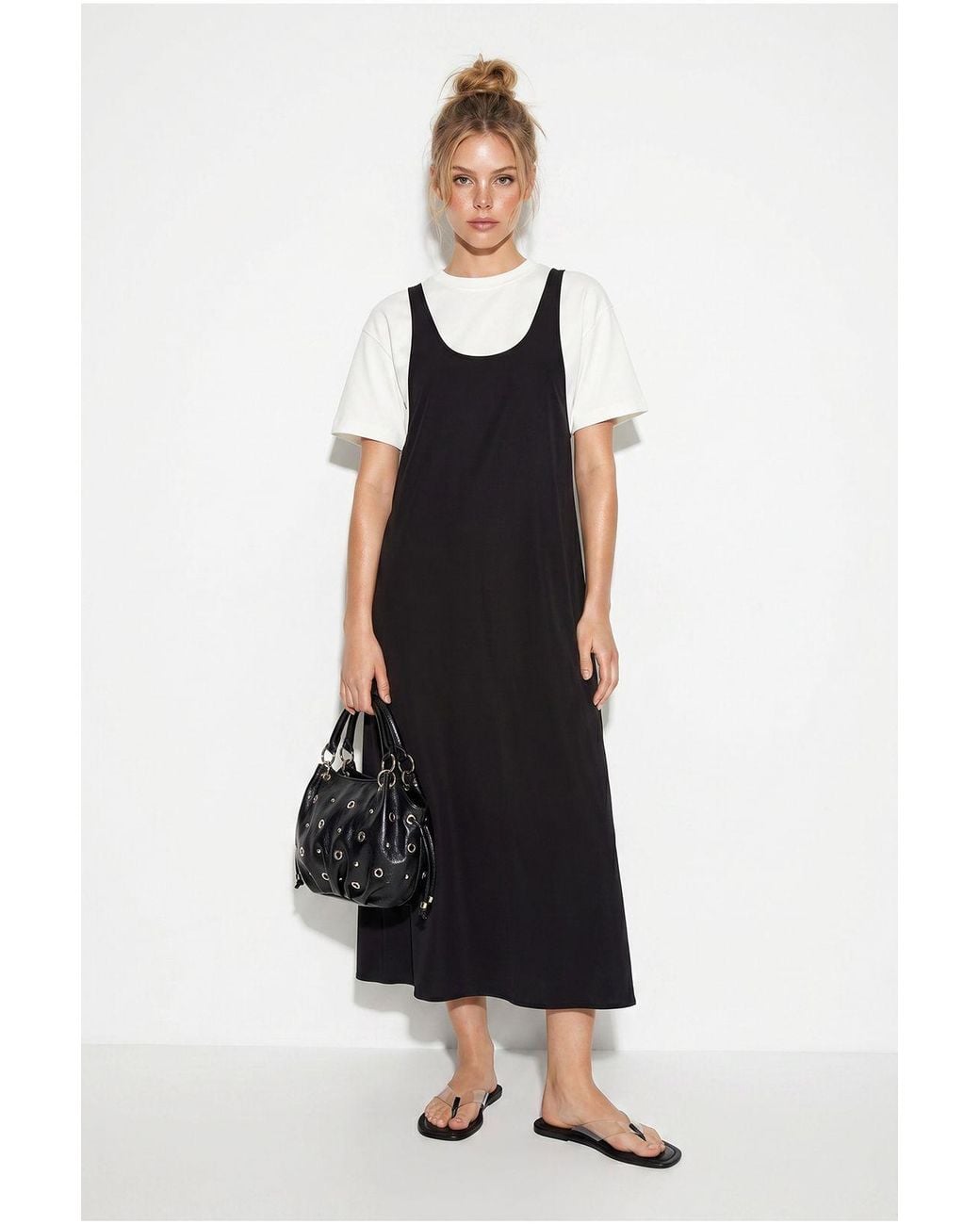 Bianco Lucci Black Midi Dress
