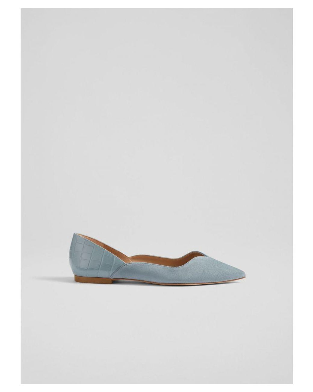 LK Bennett Iris Flats in White Lyst UK