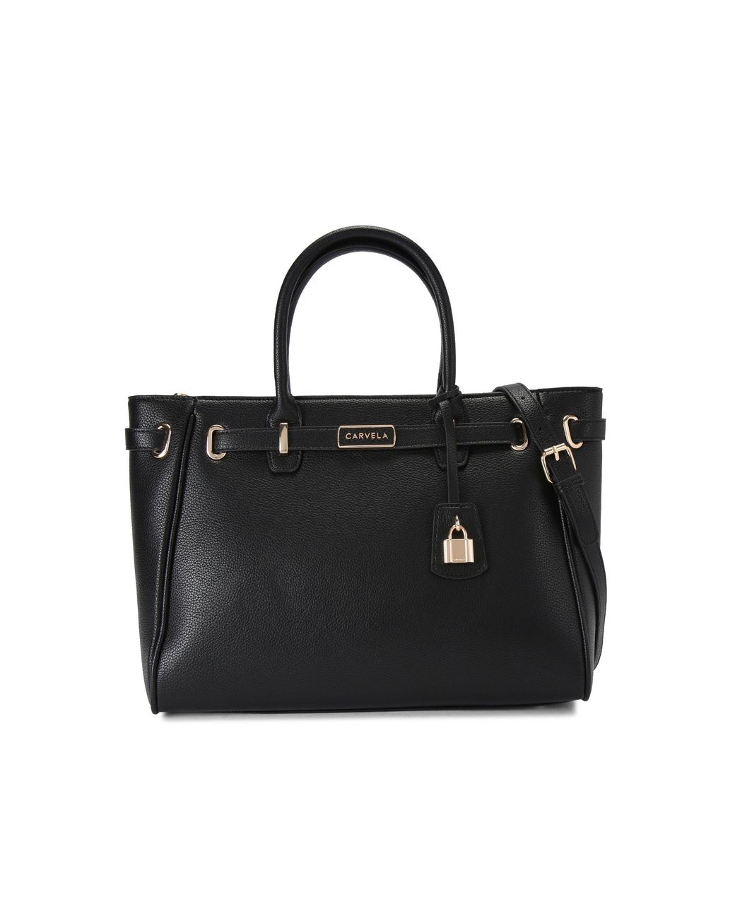 Carvela Kurt Geiger Black Belted Tote Bag