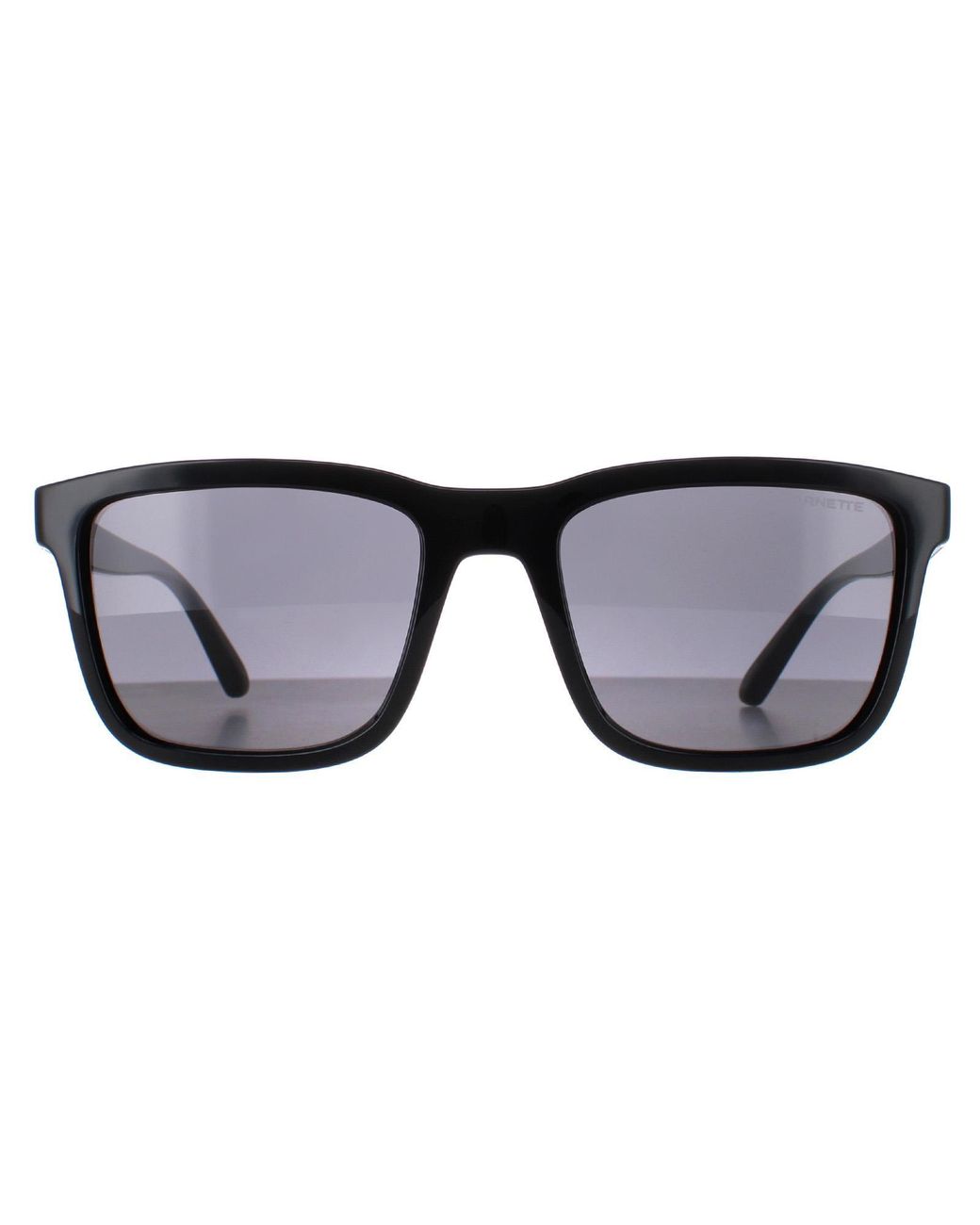 Arnette Black Rectangle Matte Dark Polarized An4283 Shyguy