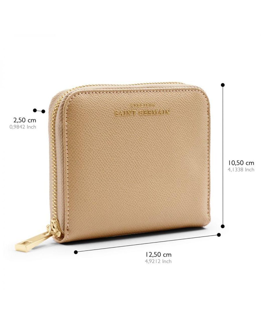Ateliers Saint Germain Natural Zipped Coin Purse