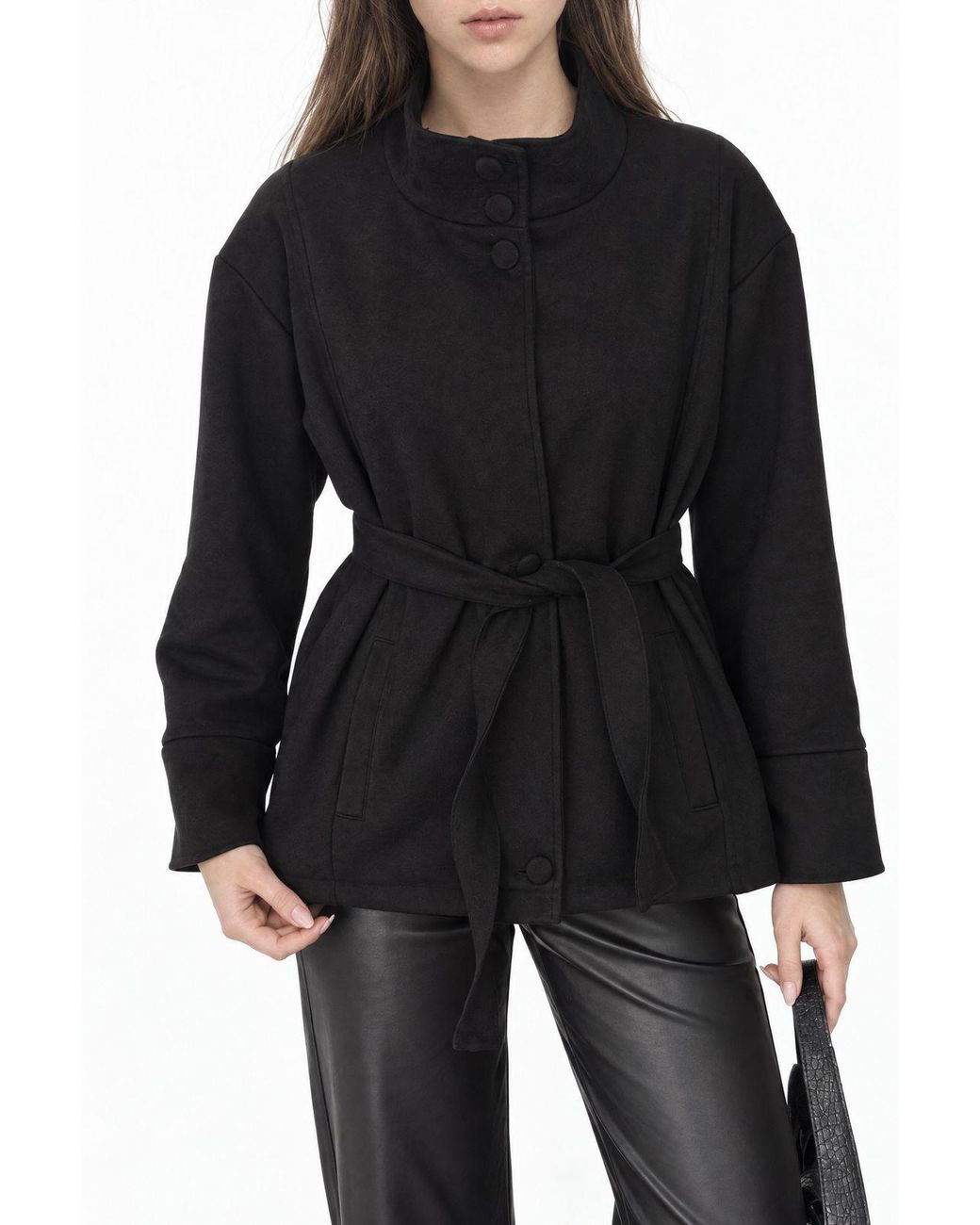 puka Black Fitted Jacket