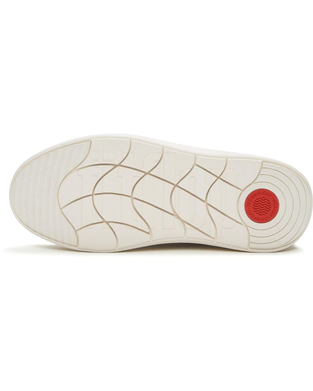 Fitflop White Rtg Lace Up Leather Hazy Taupe/ Trainers