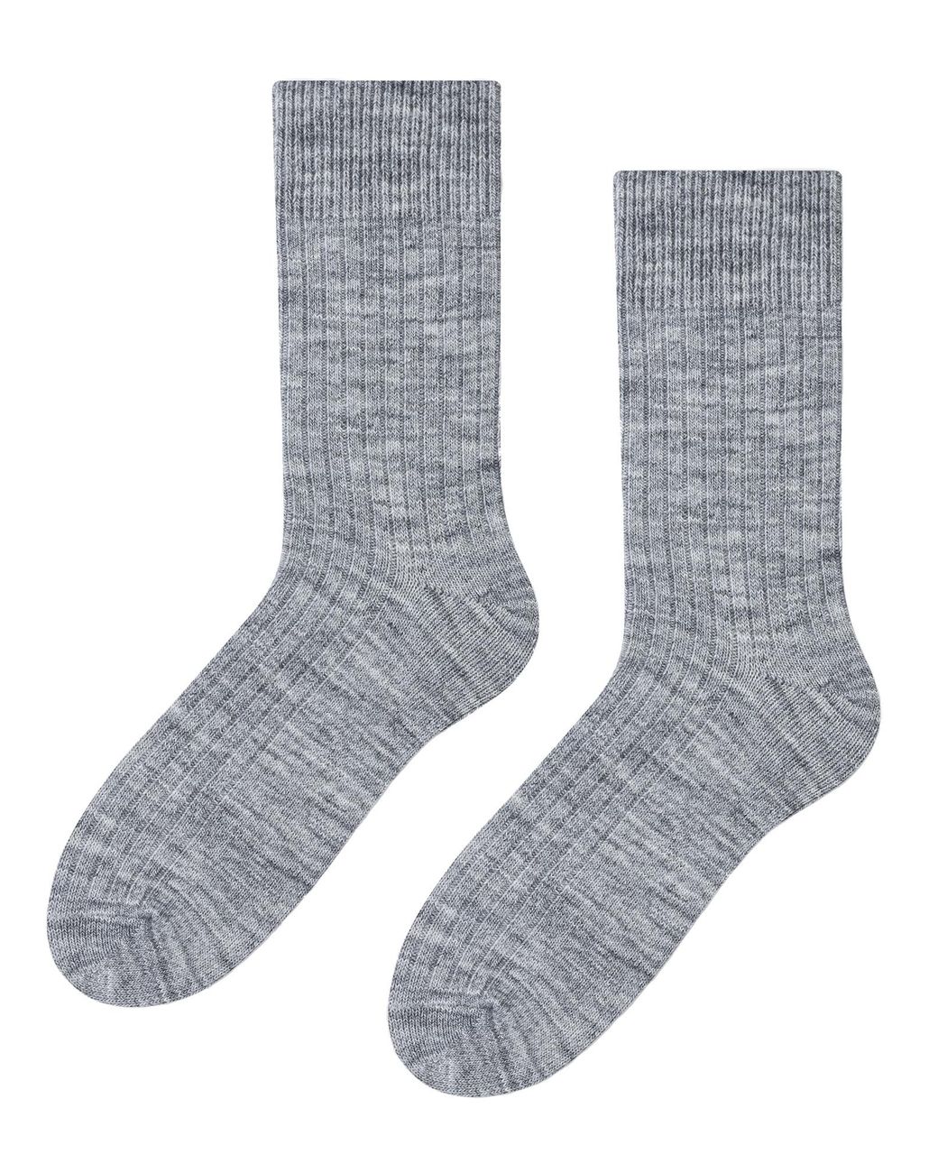 Steve Madden Gray Alpaca Wool Socks For Winter for men
