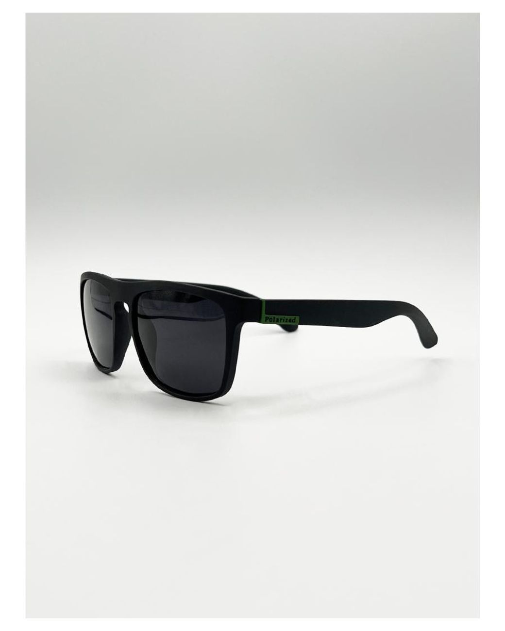 SVNX Black Matte Wayfarer Sunglasses for men