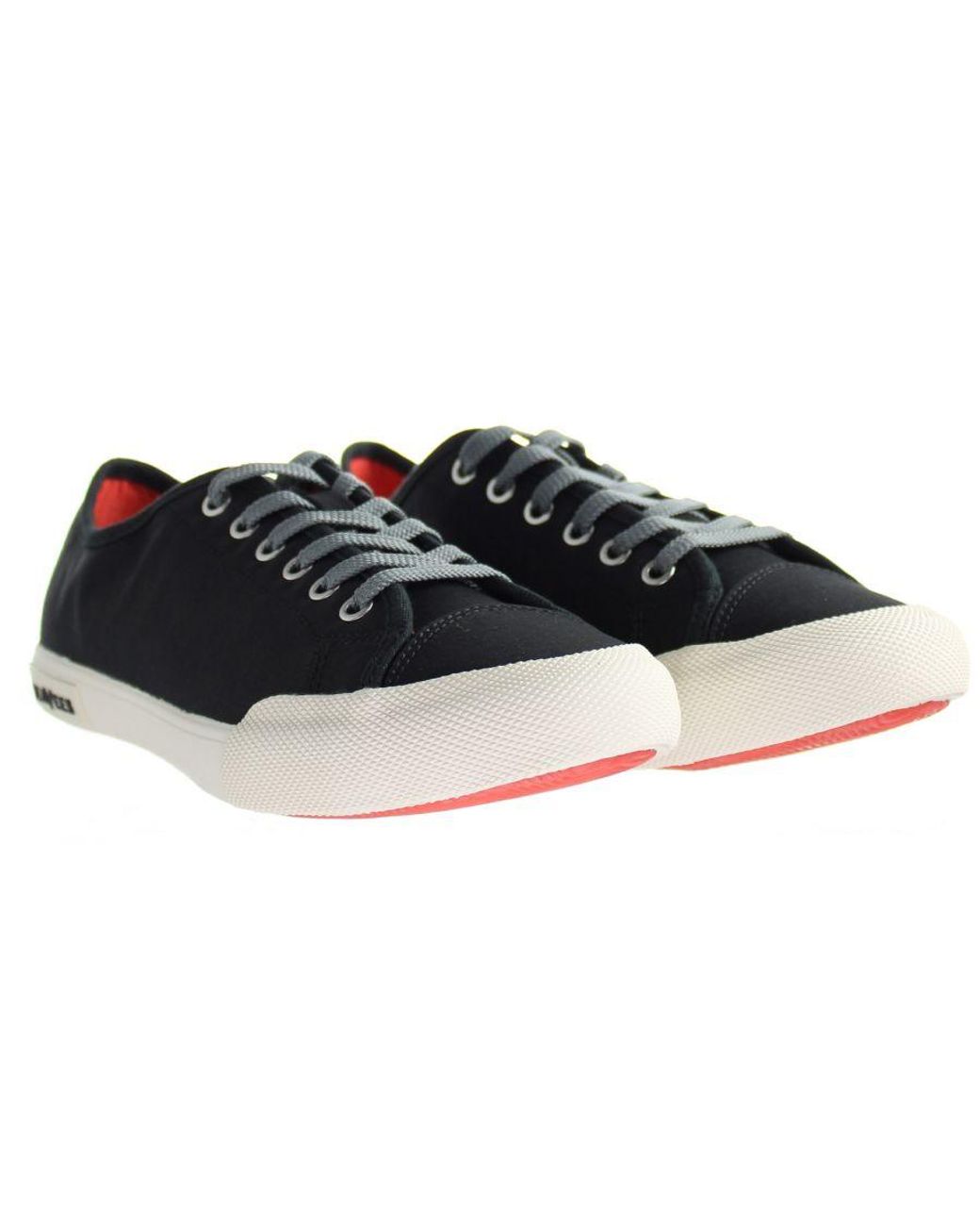 Seavees Black Army Issue Low Standard Shoes