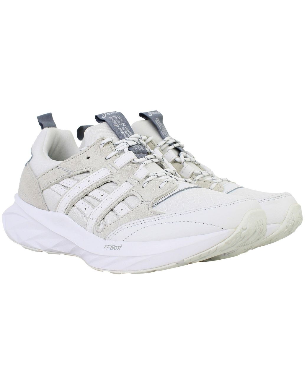 Asics White Tarther Blast Re Running Shoes for men