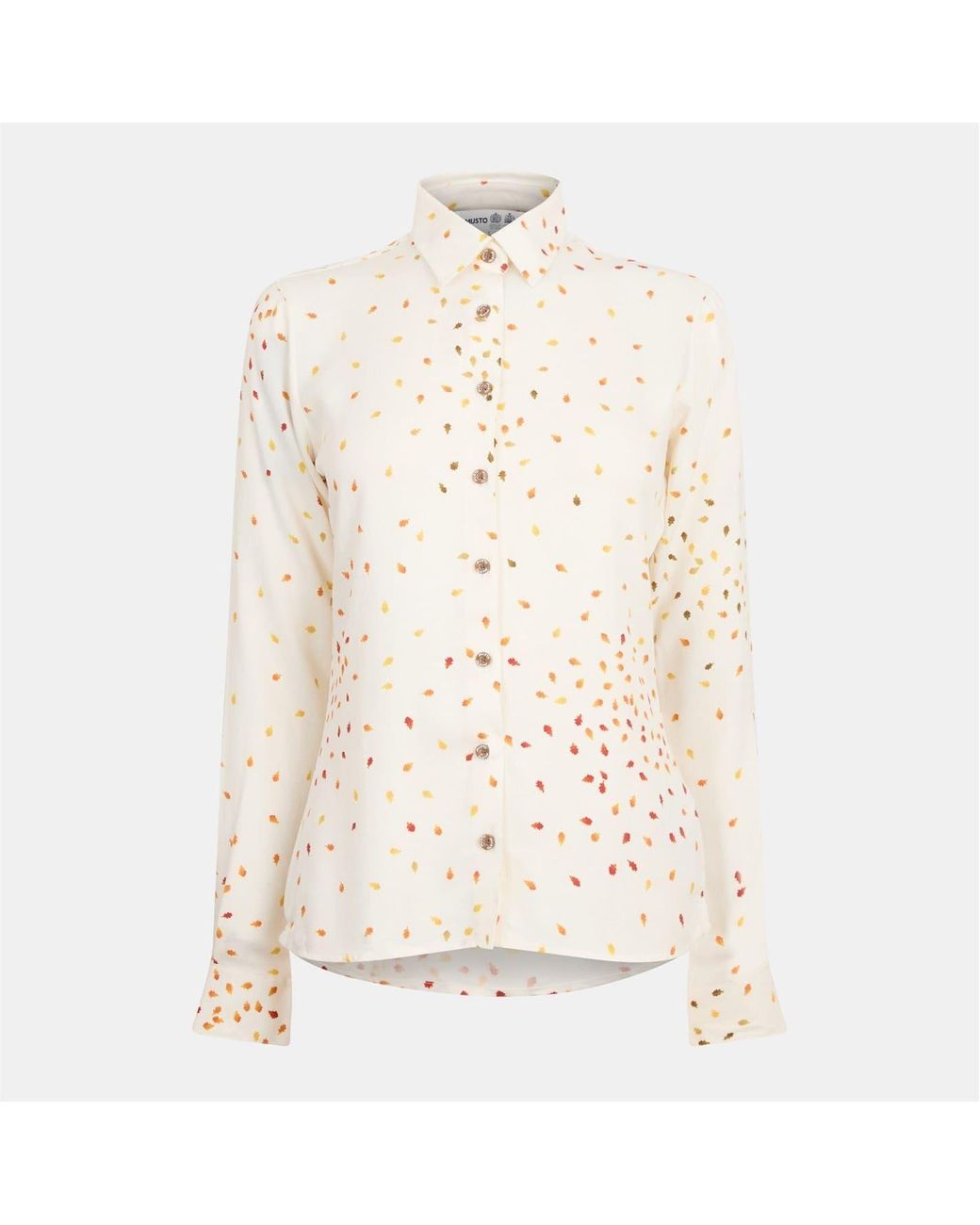 Musto White Cnty Ptrn Shrt