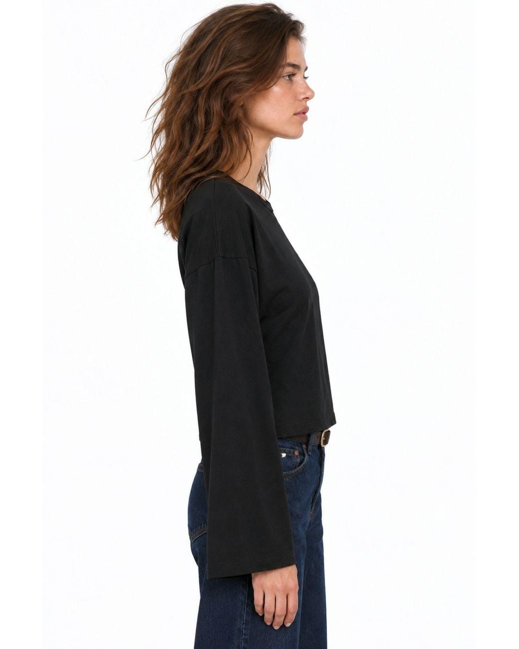 Busem Black Cotton Elastane Blouse