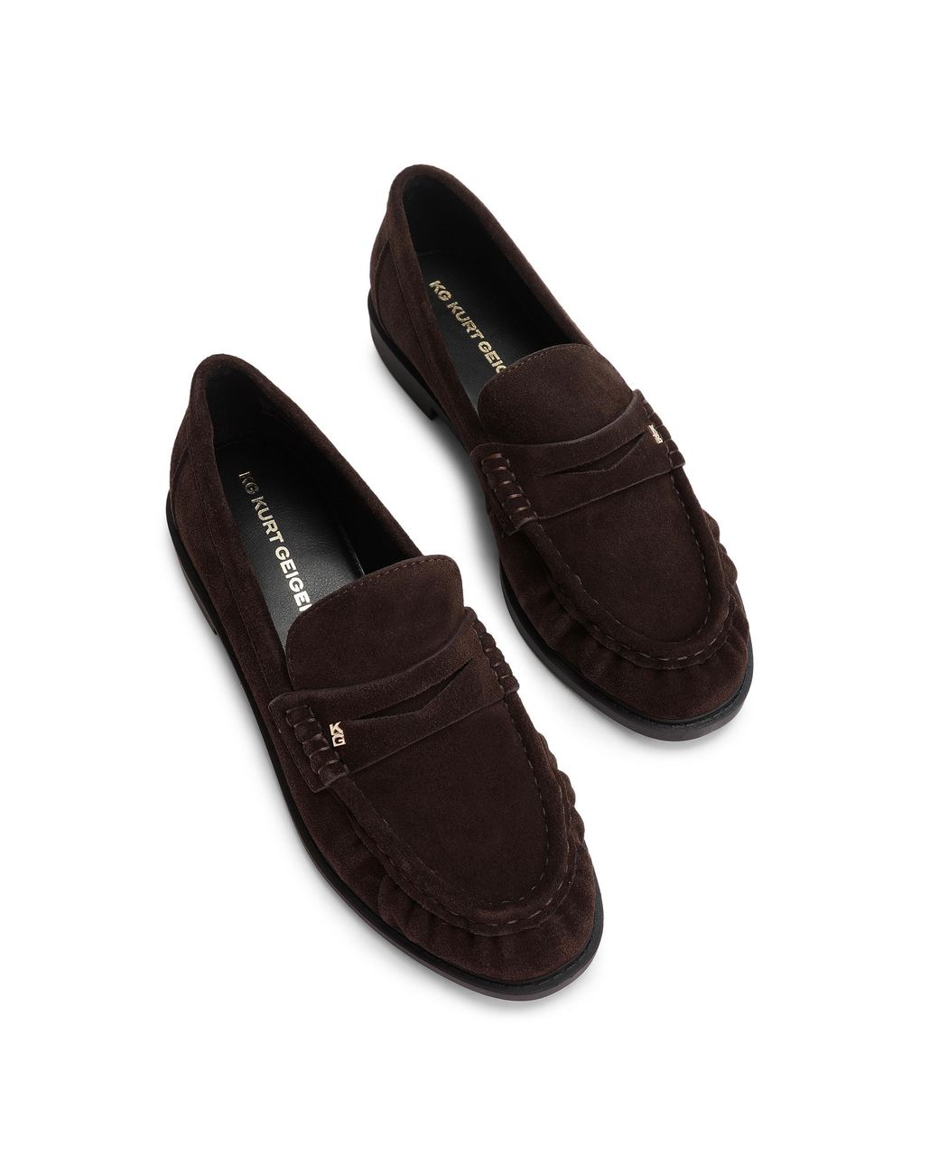 KG by Kurt Geiger Black Suede Mila Loafers