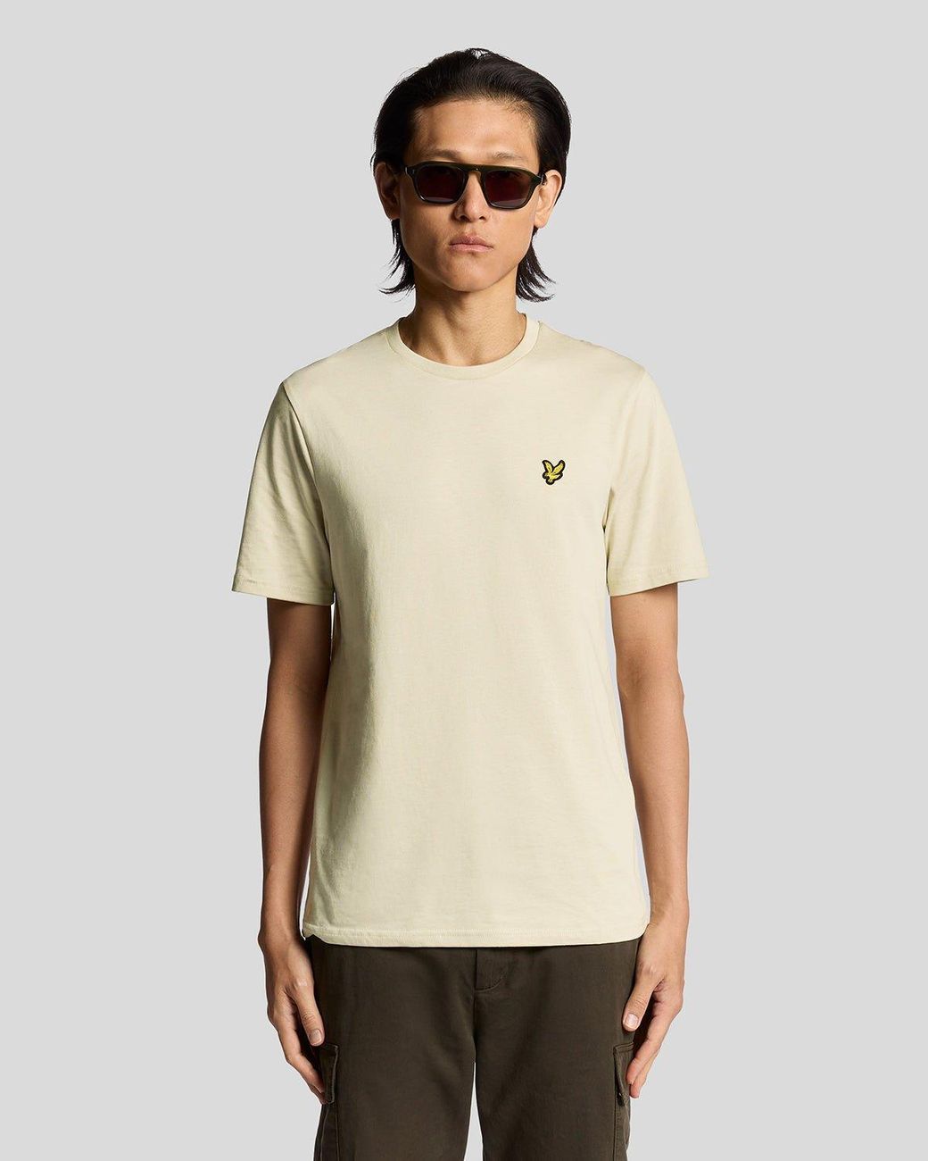 Lyle & Scott Natural Cotton Crew Neck T-Shirt for men