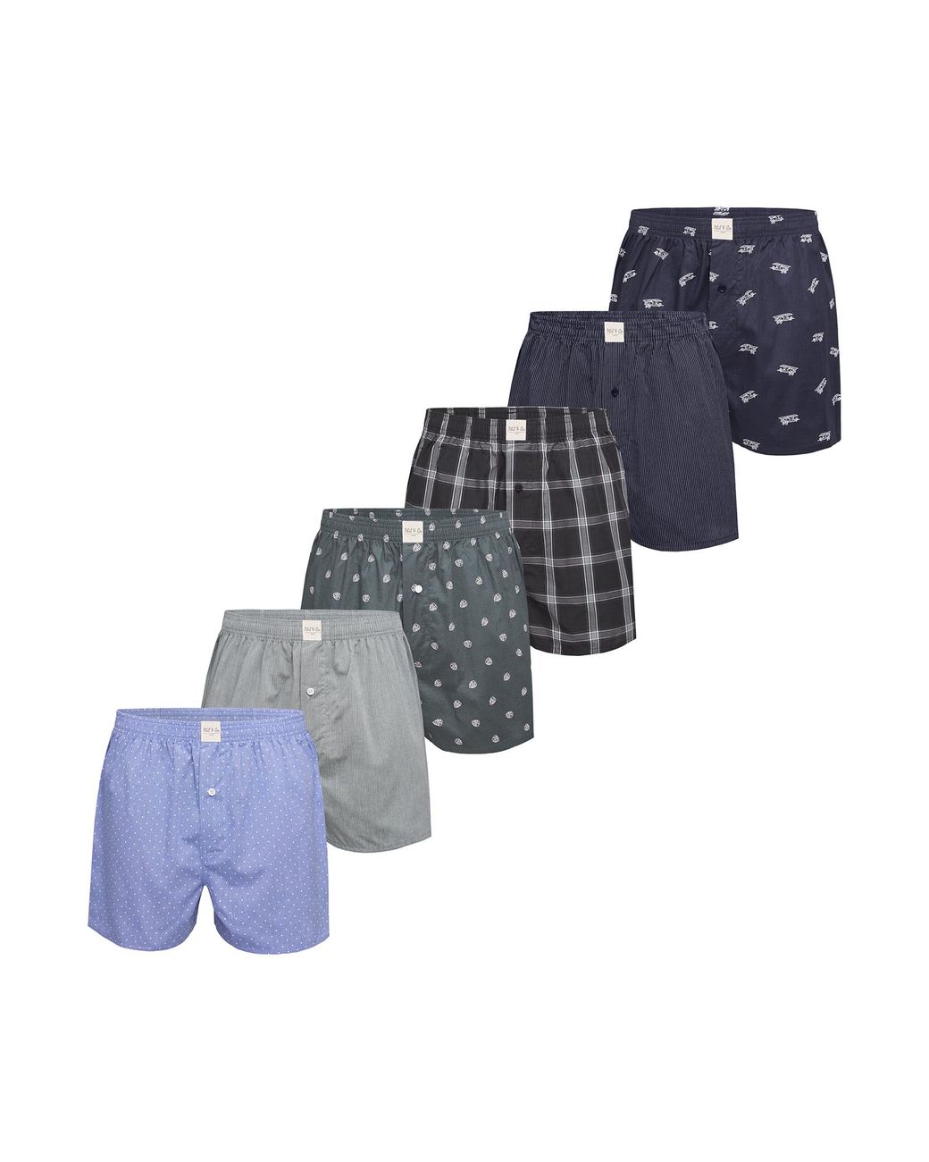 Phil & Co. Berlin Boxer Classics 6-Pack in het Blue voor heren
