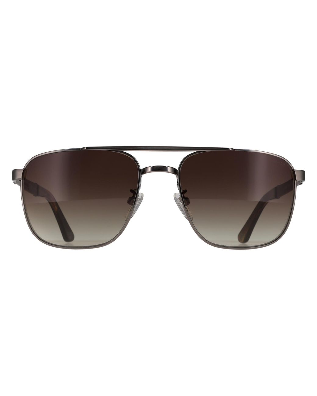 Police Brown Aviator Shiny Gunmetal Gradient Spl890M Origins 3 for men