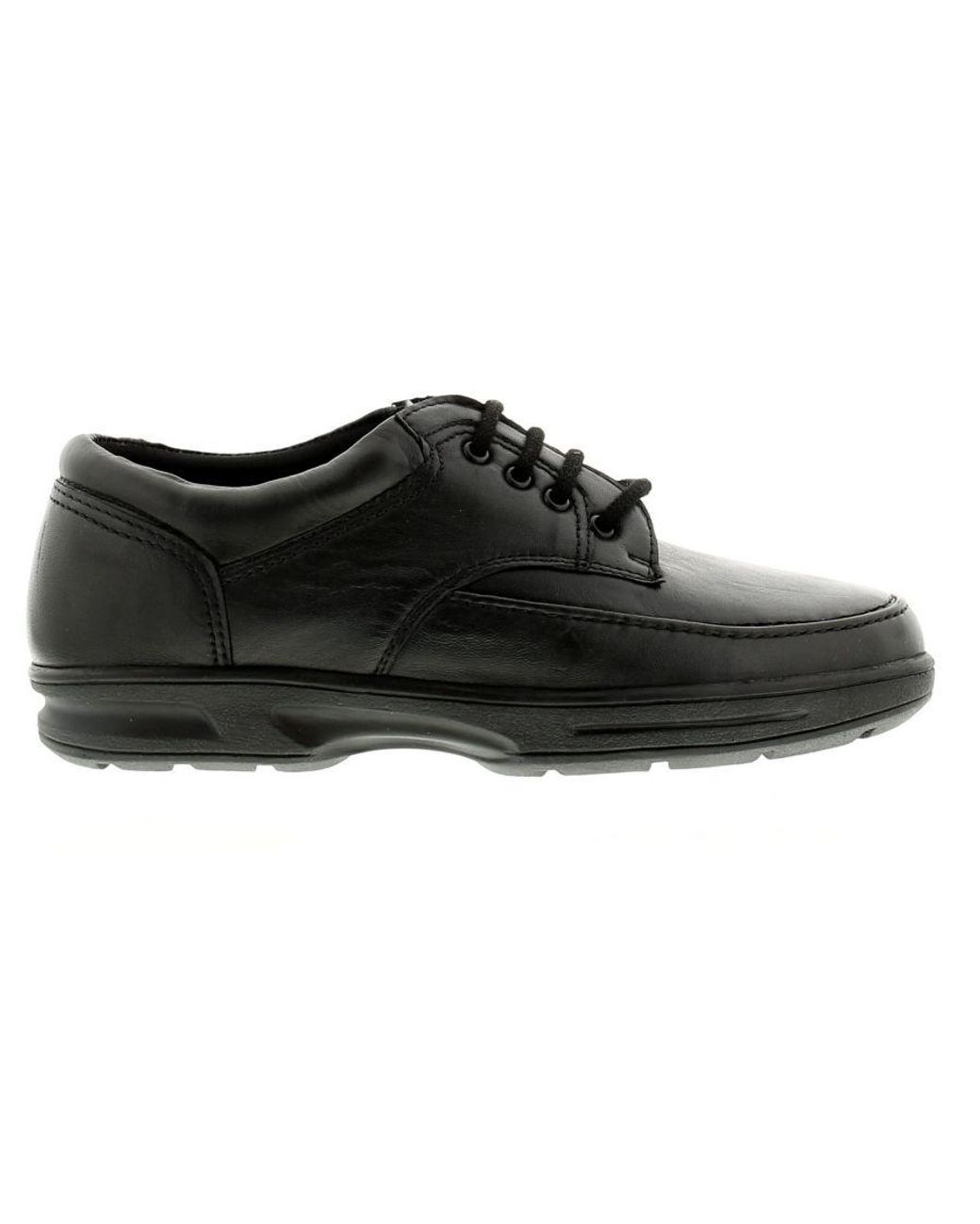 Dr Keller Black Brian Leather Casual Shoes for men
