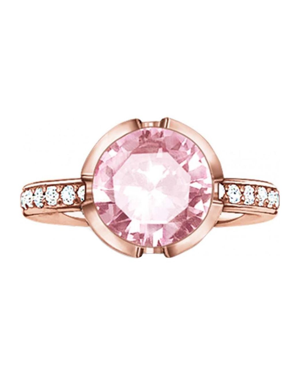 Thomas Sabo Pink Tr2037-633-9-52 Ladies Ring