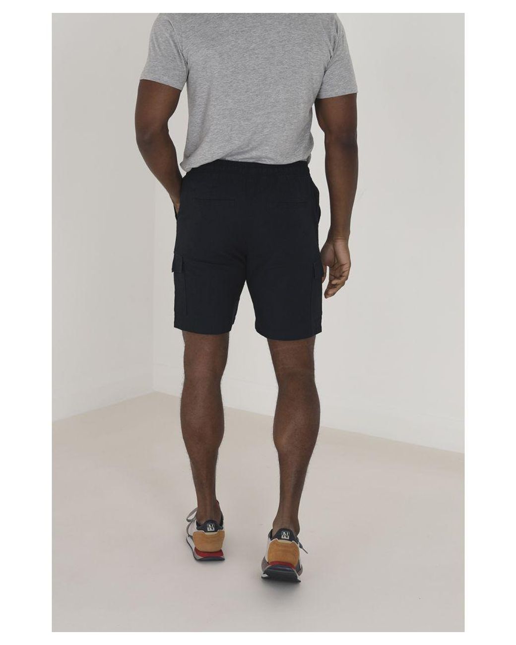 Brave Soul Gray 'Beach' Cargo Shorts for men