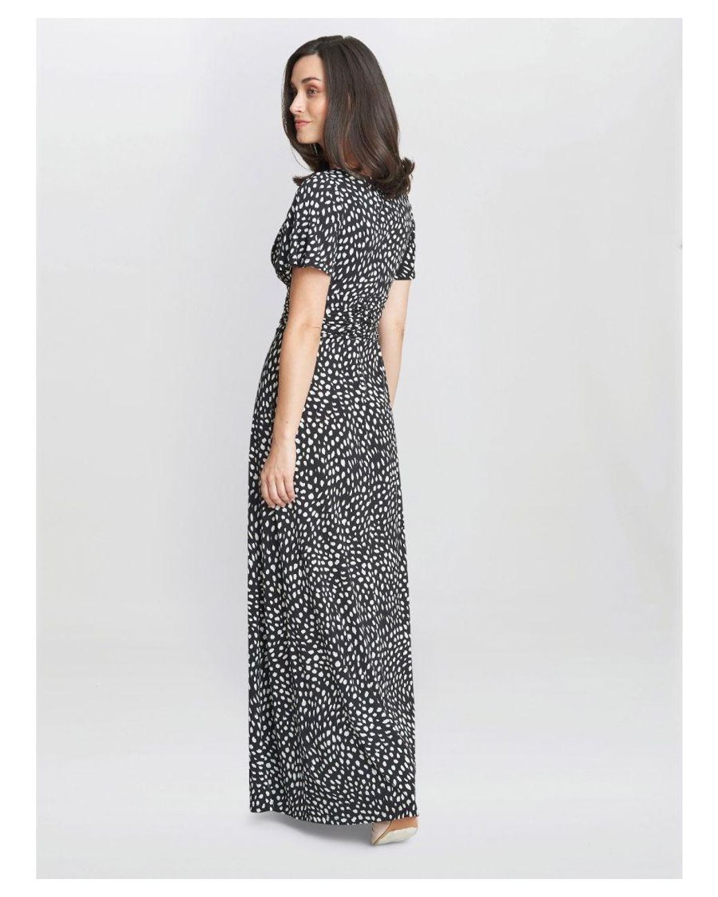 Gina Bacconi Gray Gia Jersey Maxi Dress
