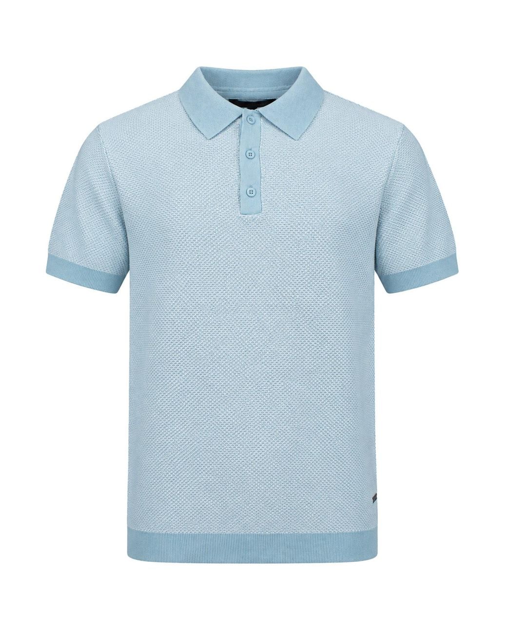 Bench Blue Totti Polo Shirt Cotton for men