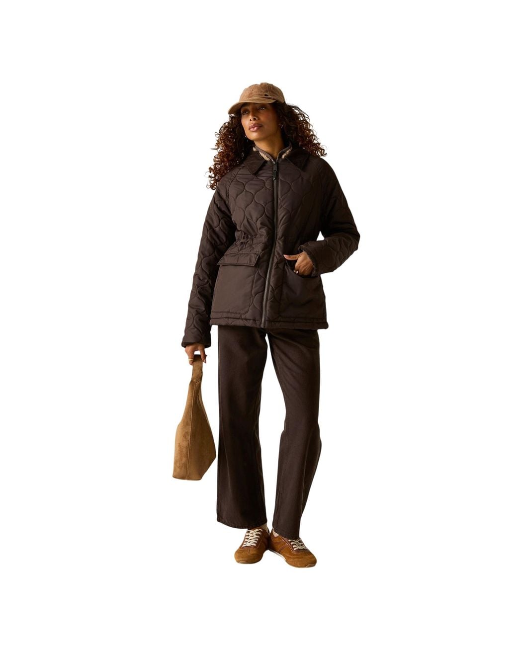 Regatta Black Ladies Amira Quilted Padded Jacket (Dark)