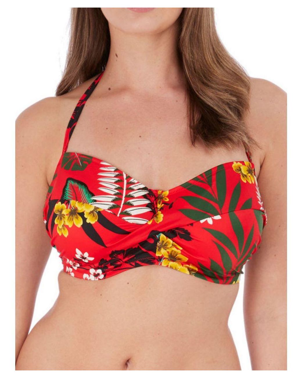 Fantasie Red Vilamoura Bandeau Bikini Top