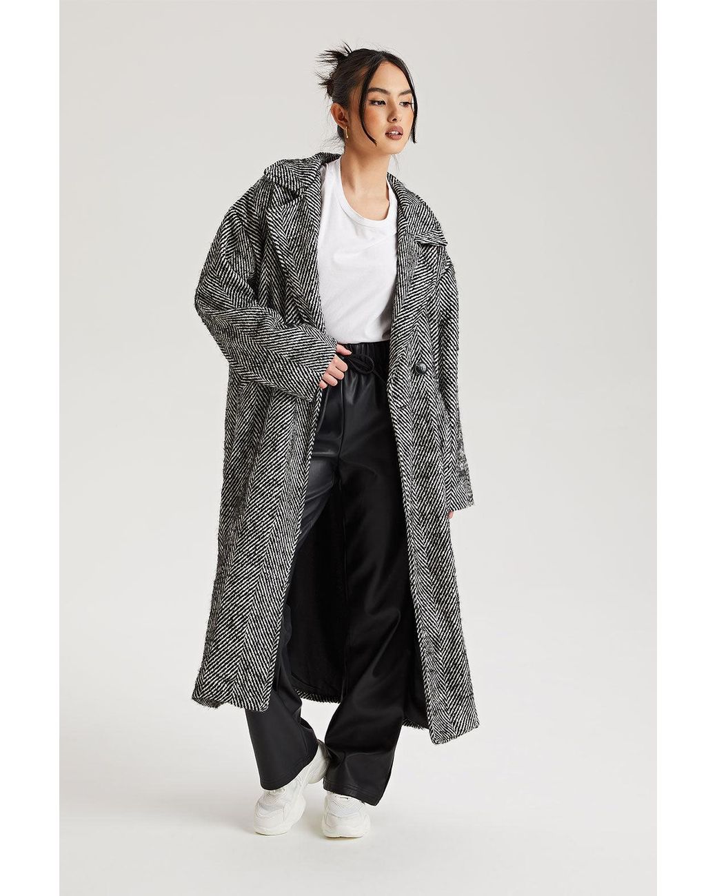 Urban Bliss Gray Tweed Formal Coat