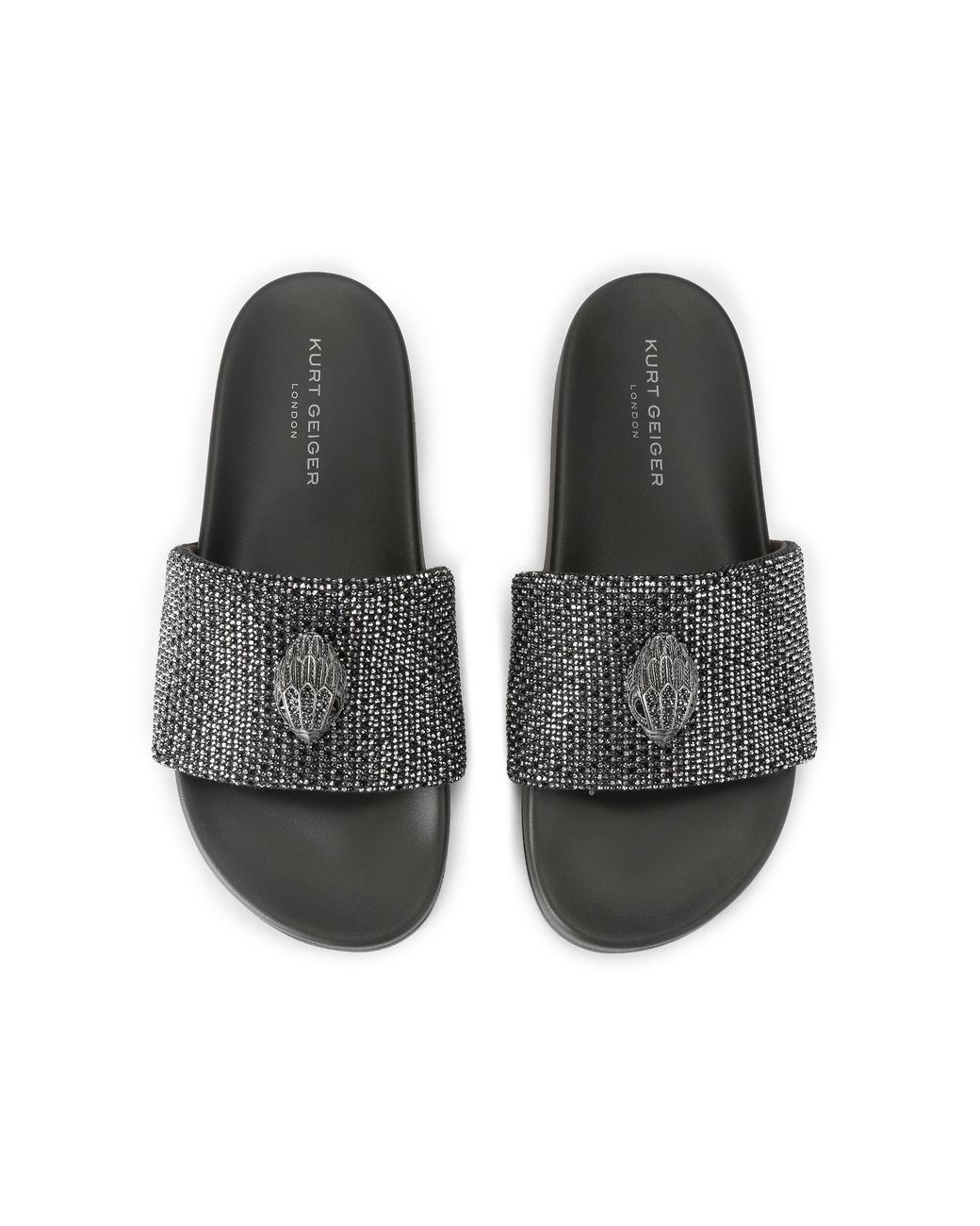 Kurt Geiger Gray Brockwell Slide Sliders for men