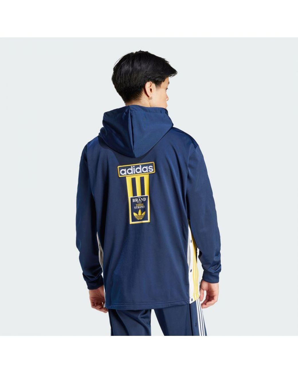 Adidas Originals Blue Adicolor Adibreak Full-Zip Hoodie for men