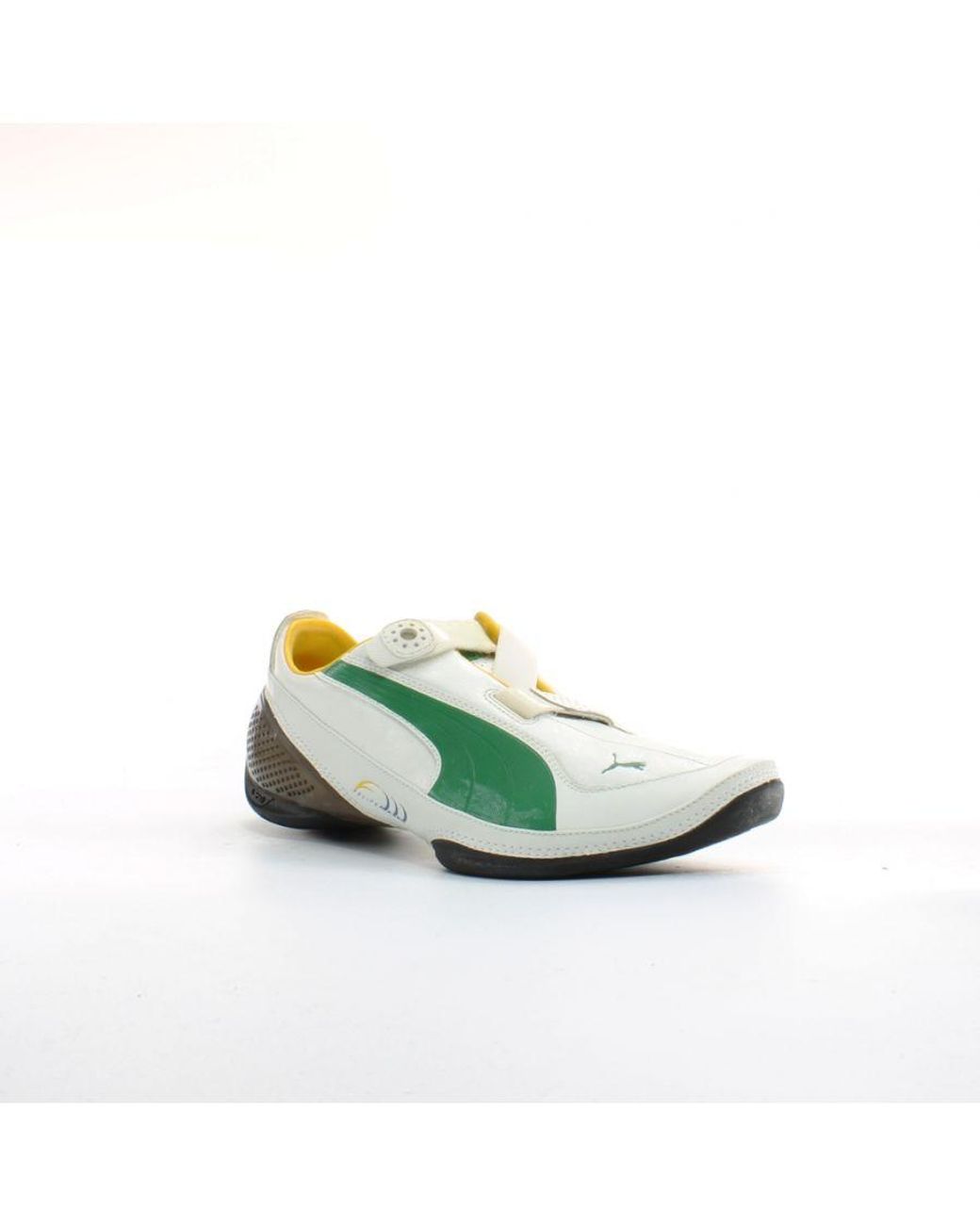 PUMA Green Furio V Massa Leather Hook & Loop Trainers 302073 02 for men