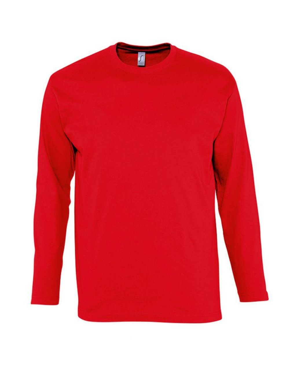 Sol's Red Monarch Long Sleeve T-Shirt Cotton for men