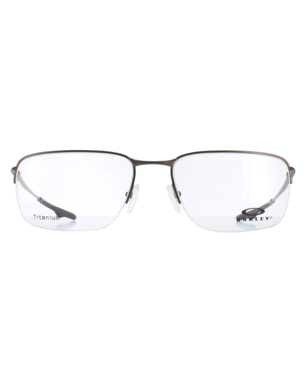 Oakley Brown Half Rimless Pewter Ox5148 Wingback Sq for men