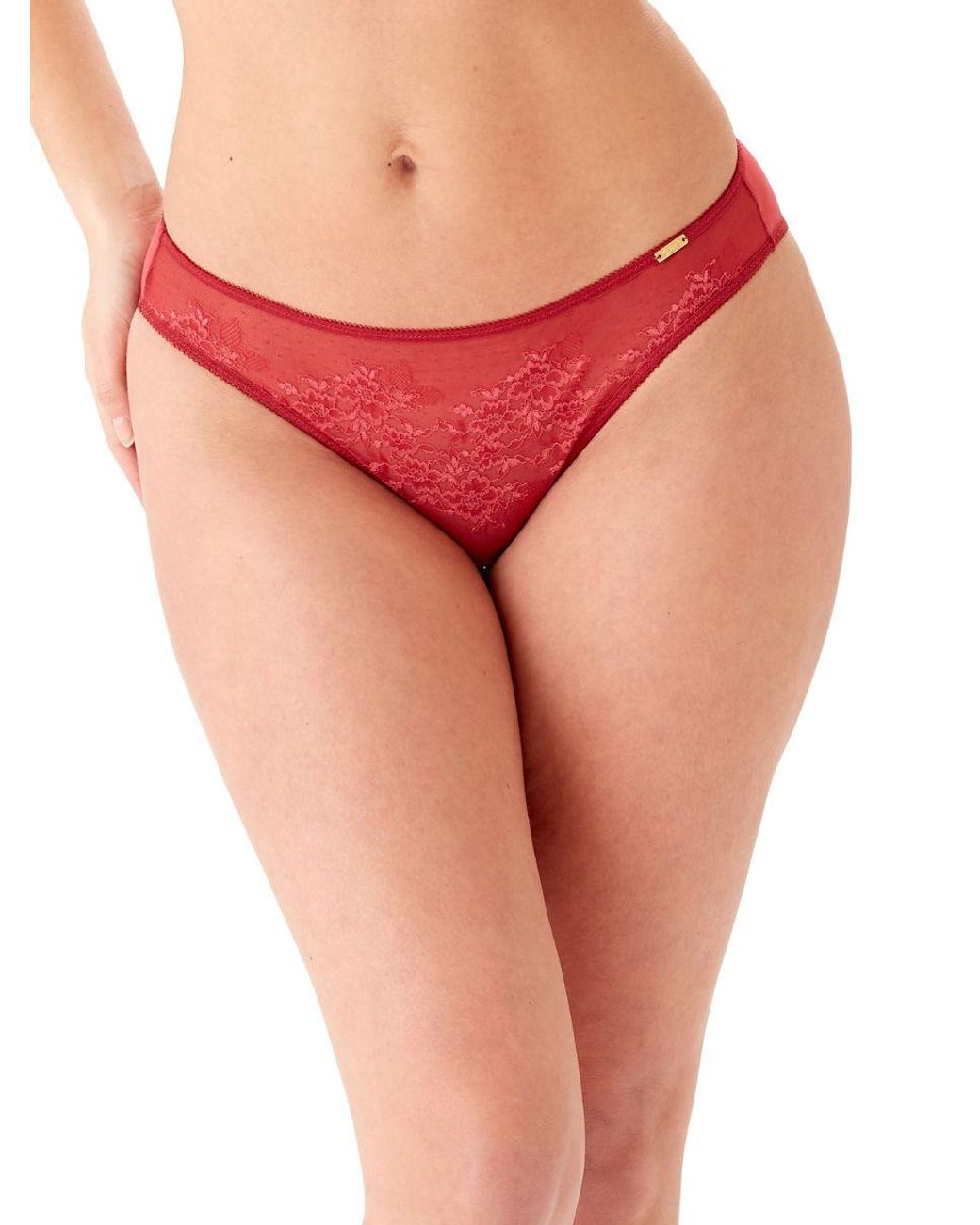 Gossard Red Glossies Lace Brief