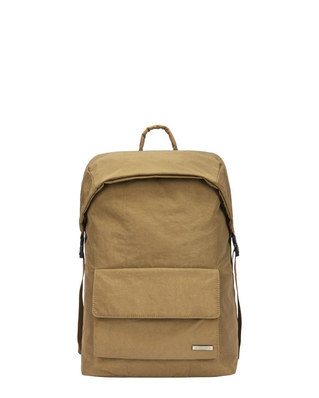 Smith & Canova Green Flapover Nylon Backpack