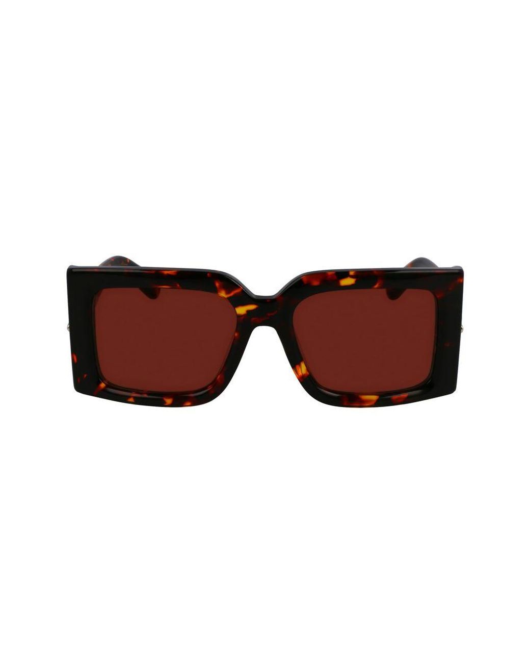Ferragamo Brown Acetate Sunglasses