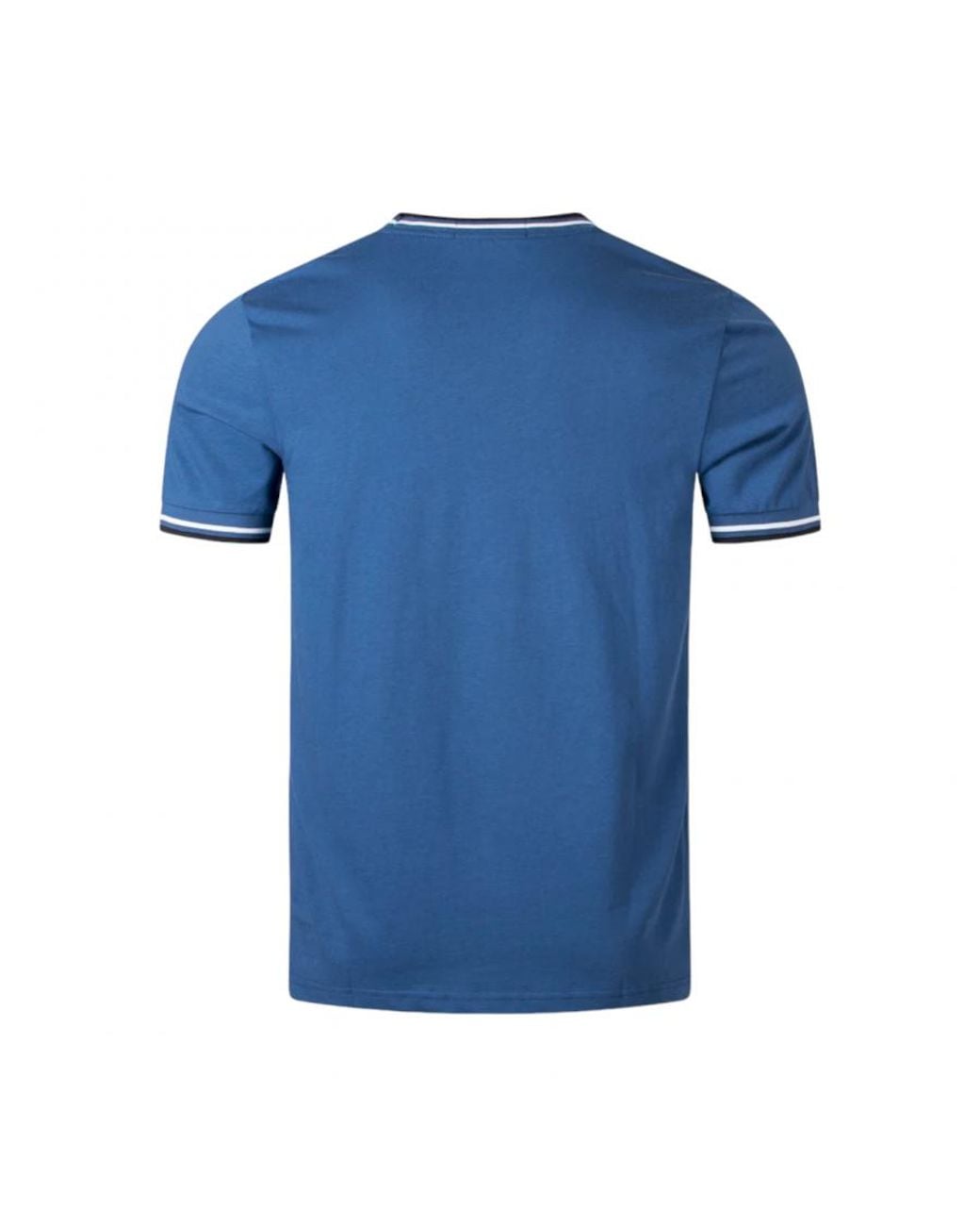 Fred Perry Blue Twin Tipped T-Shirt for men