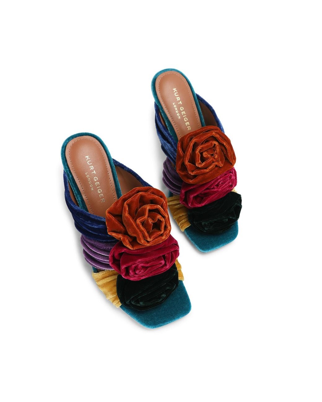 Kurt Geiger Blue Bloom Mule Mules
