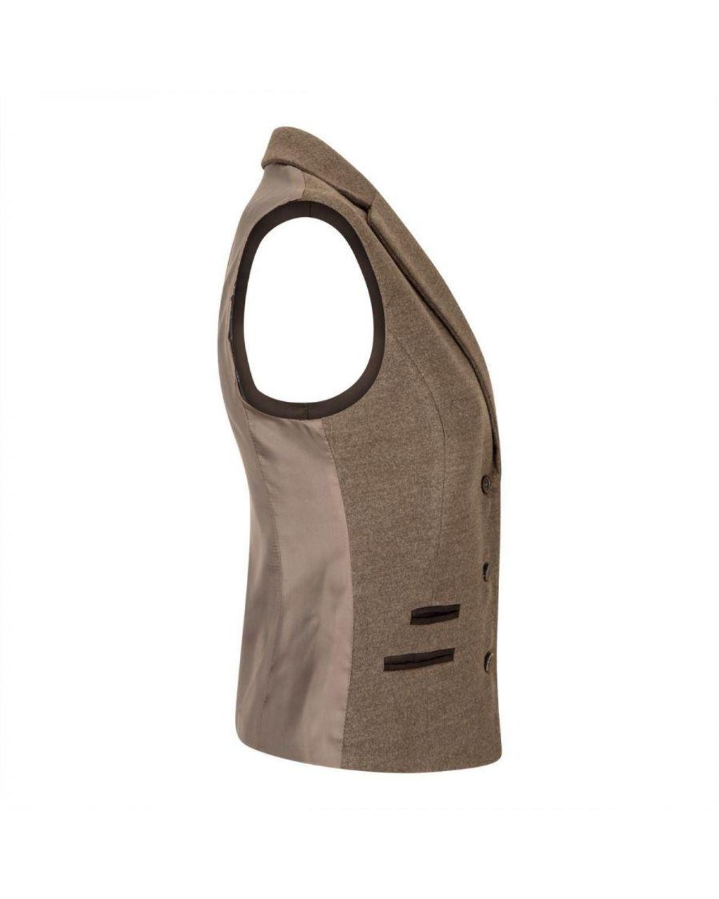 TruClothing Brown Tweed 1920S Herringbone Light Waistcoat