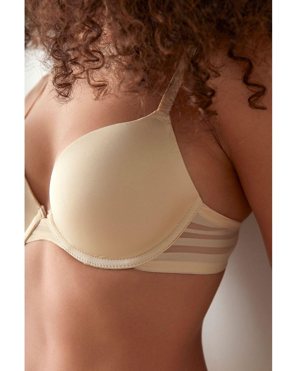 Penti Brown Padded Push-Up Bra With Removable Straps
