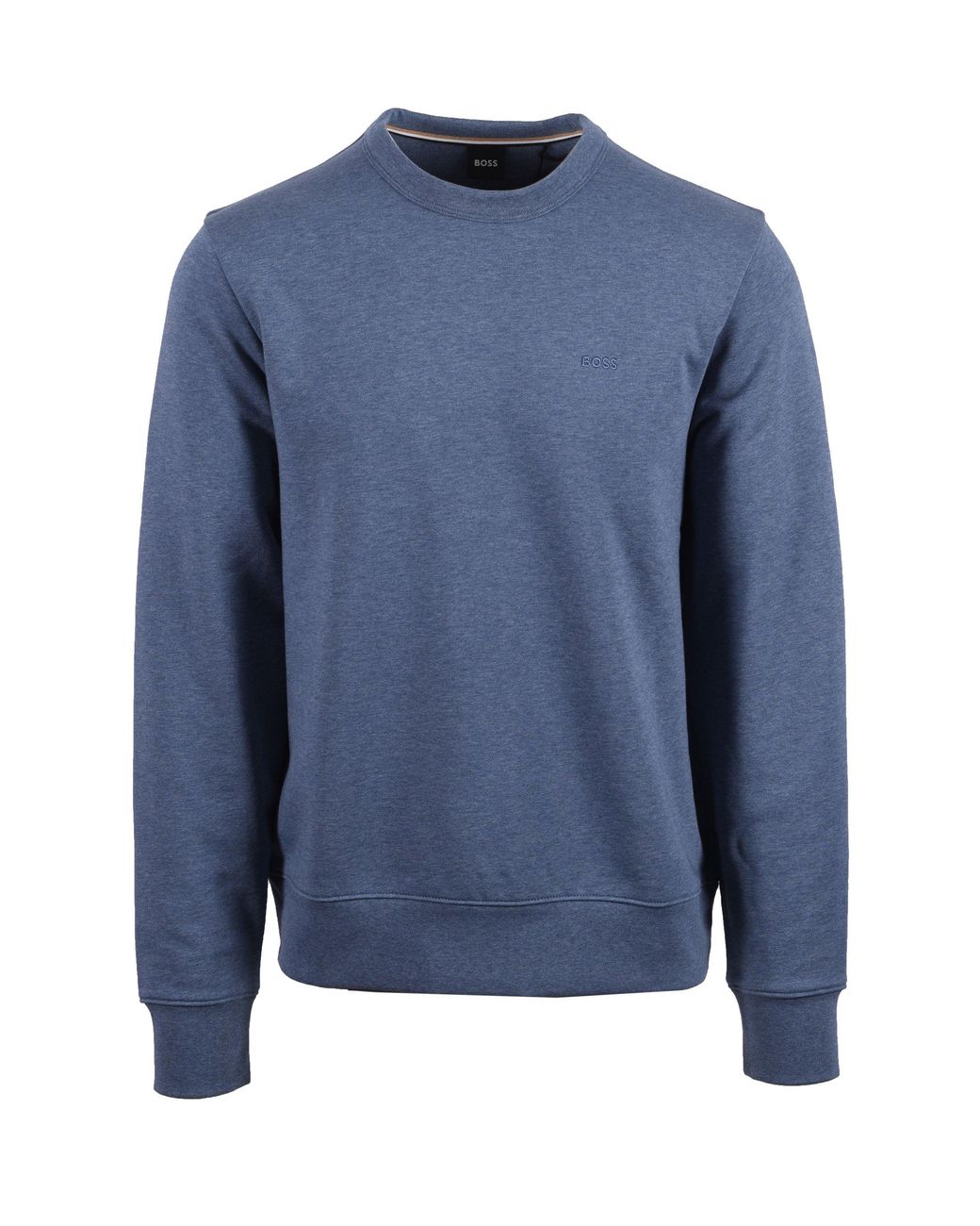 Boss Blue H Sharpe Sweatshirt Open Cotton for men