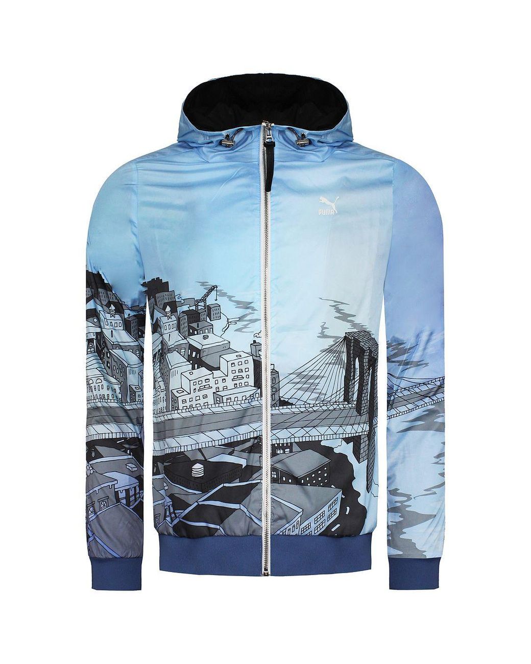 PUMA Blue Sophia Chang Graphic Windbreaker Jacket