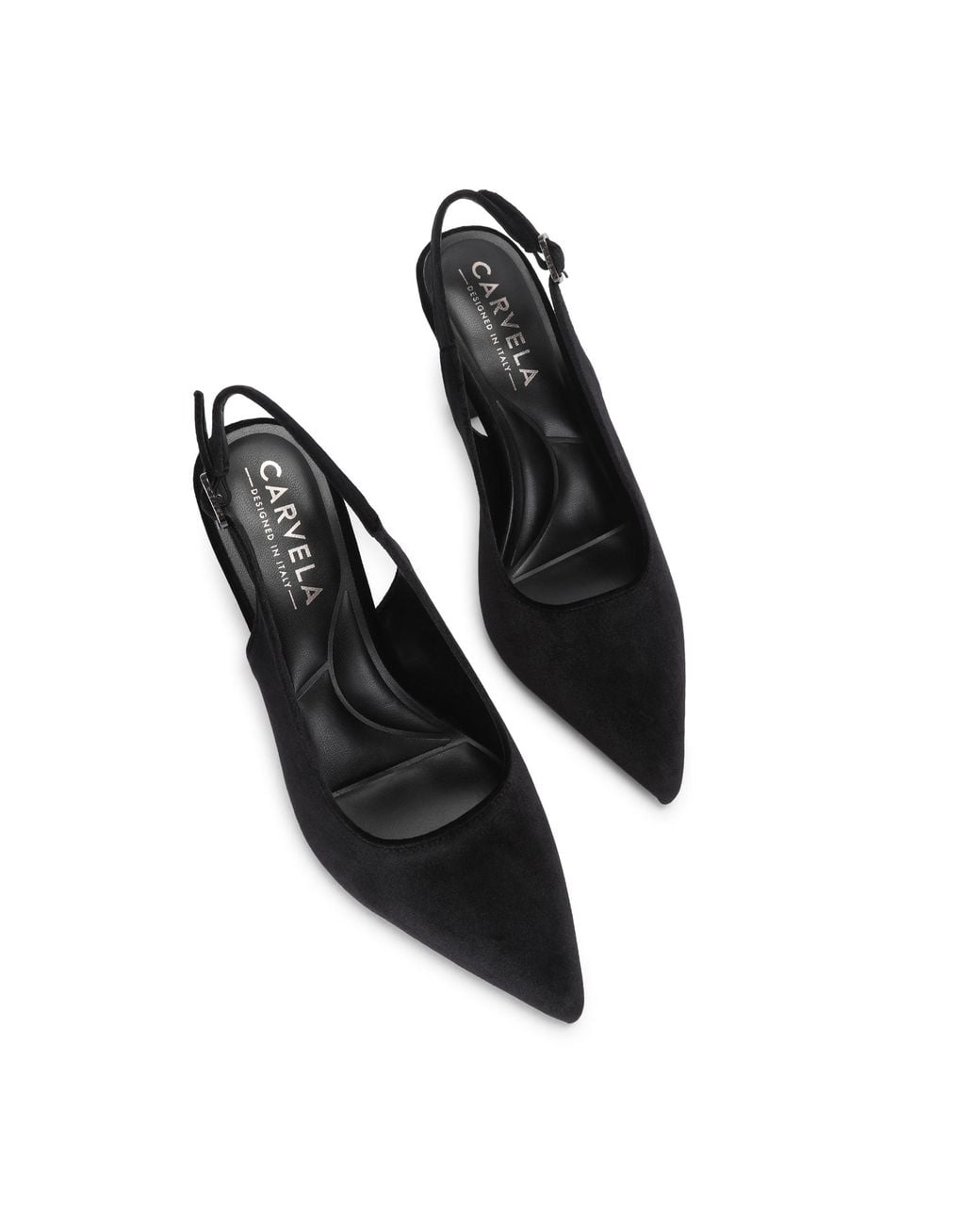 Carvela Kurt Geiger Black Velvet Corletta Sling Court Heels