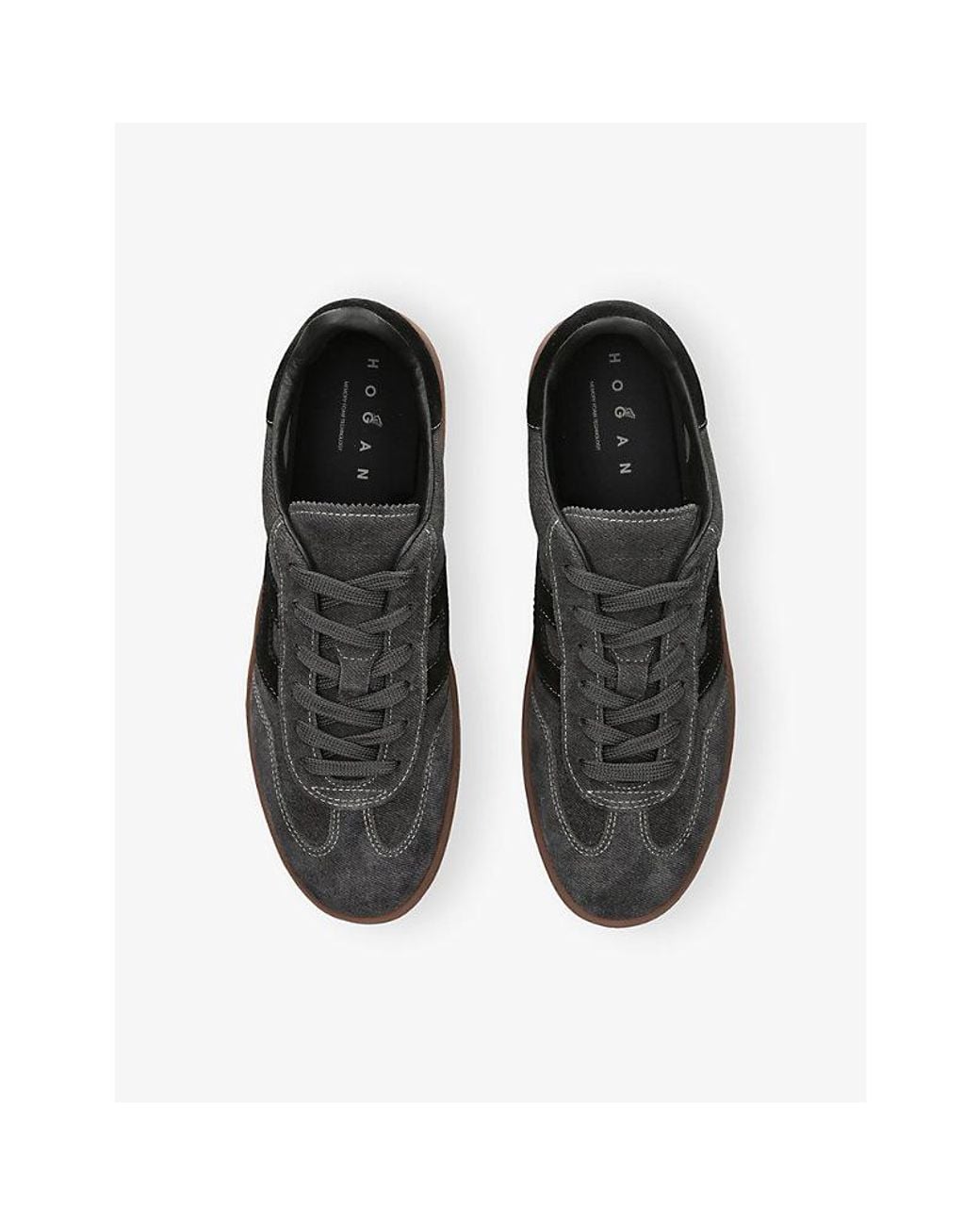 Hogan Black Cool Suede Trainers for men