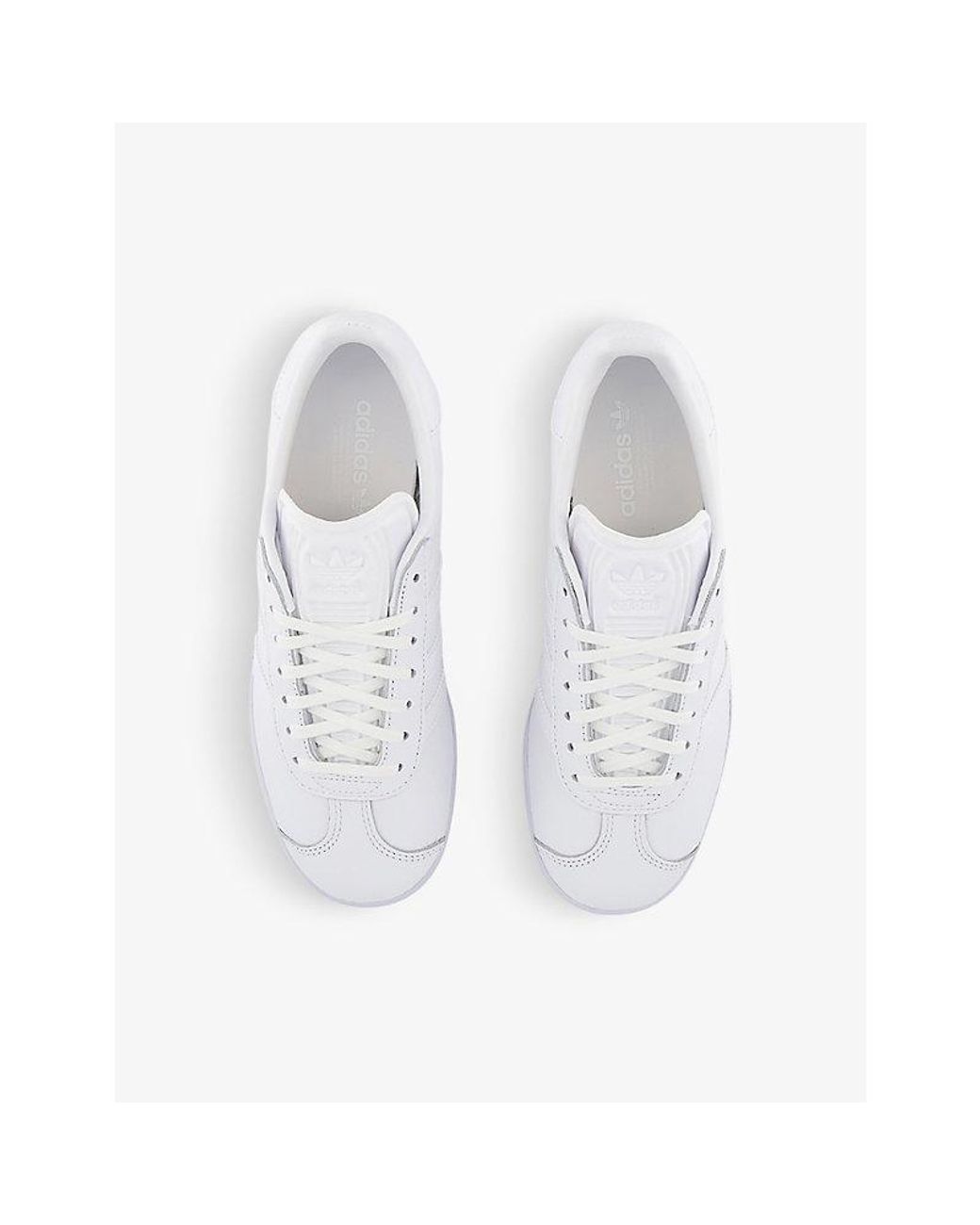 adidas Gazelle Lace-up Leather Trainers in White for Men | Lyst