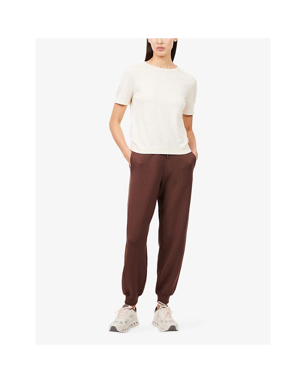 Now You Live Natural Somerby Knitted Cotton T-Shirt