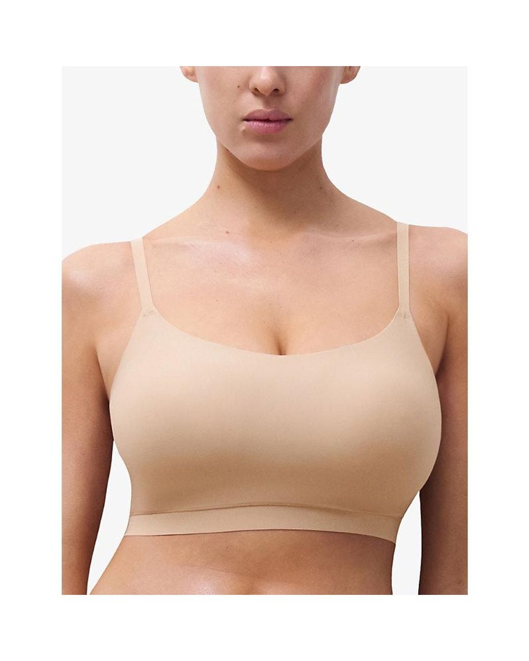 Chantelle White Soft Stretch Smooth Padded Bralette