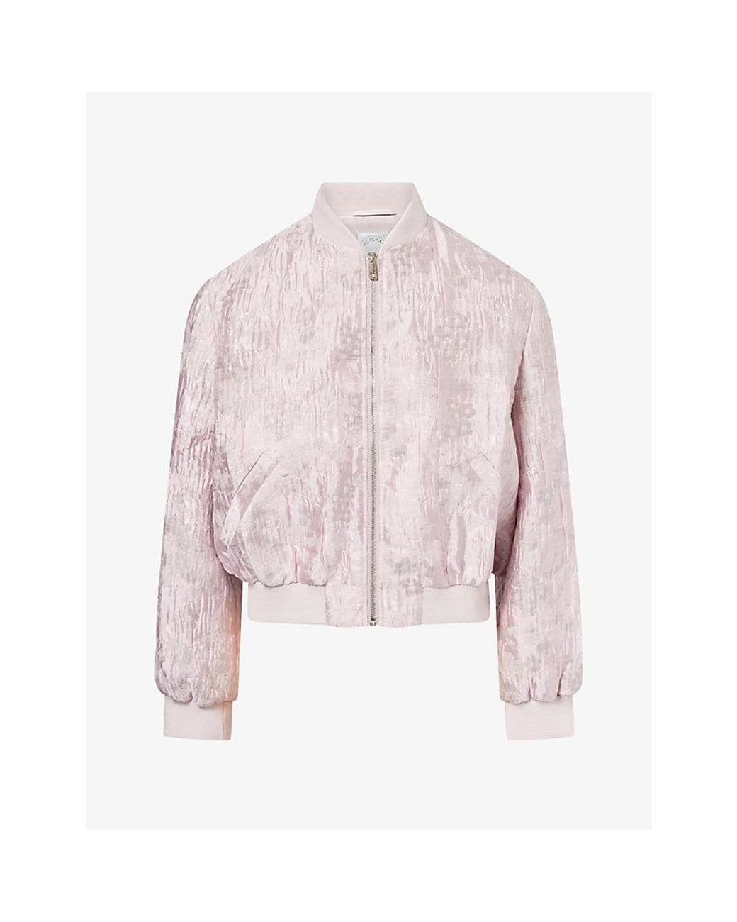 Huishan Zhang Pink Carolina Floral Woven Jacket