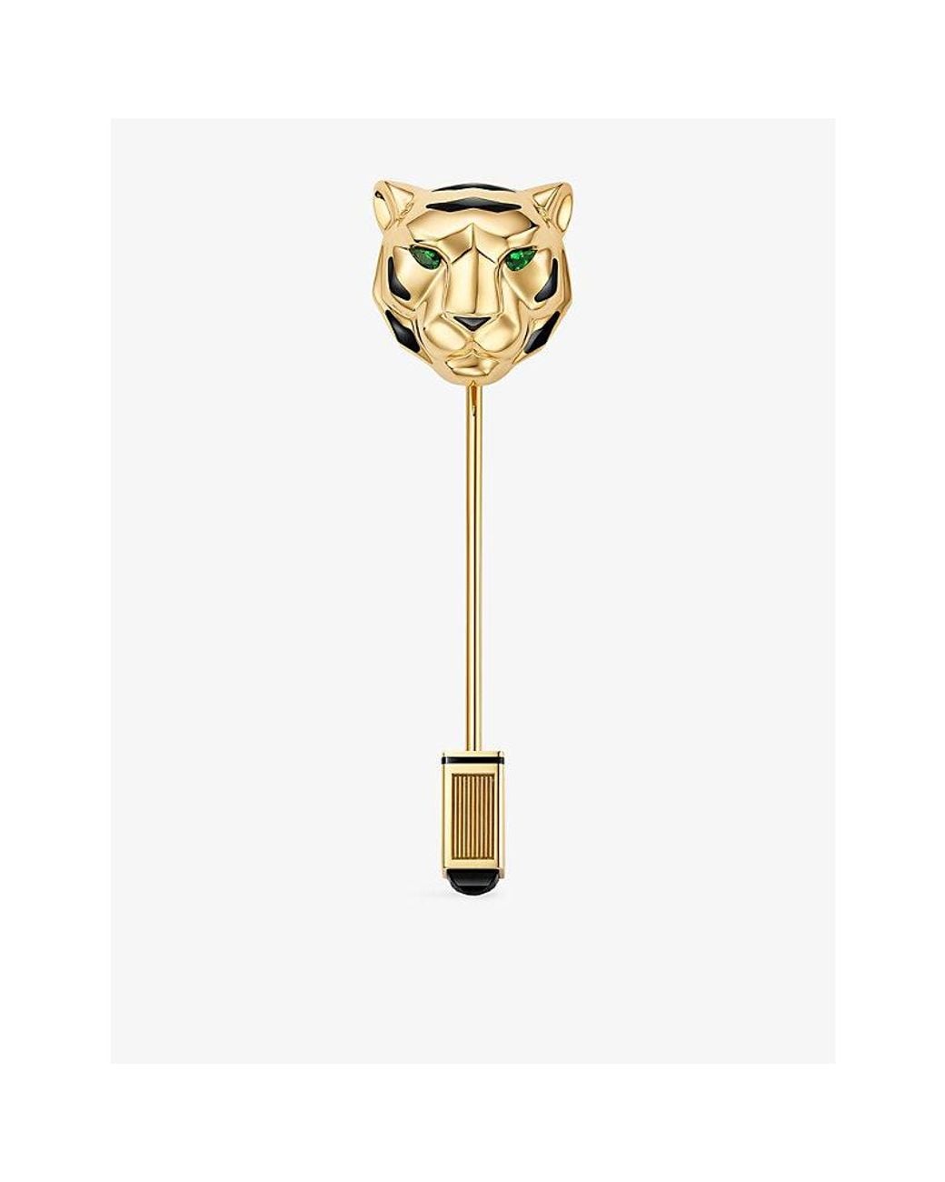 Cartier Metallic Fauna & Flora Tiger 18Ct Pin for men